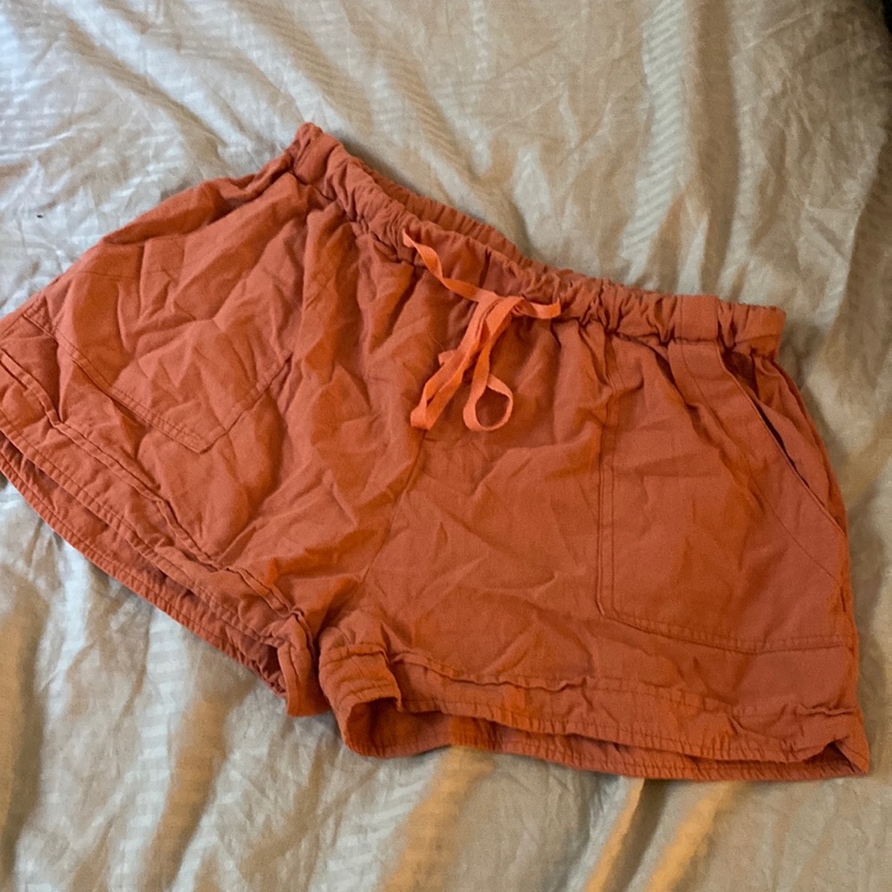 Chino style Shorts elastic waist drawstring closure